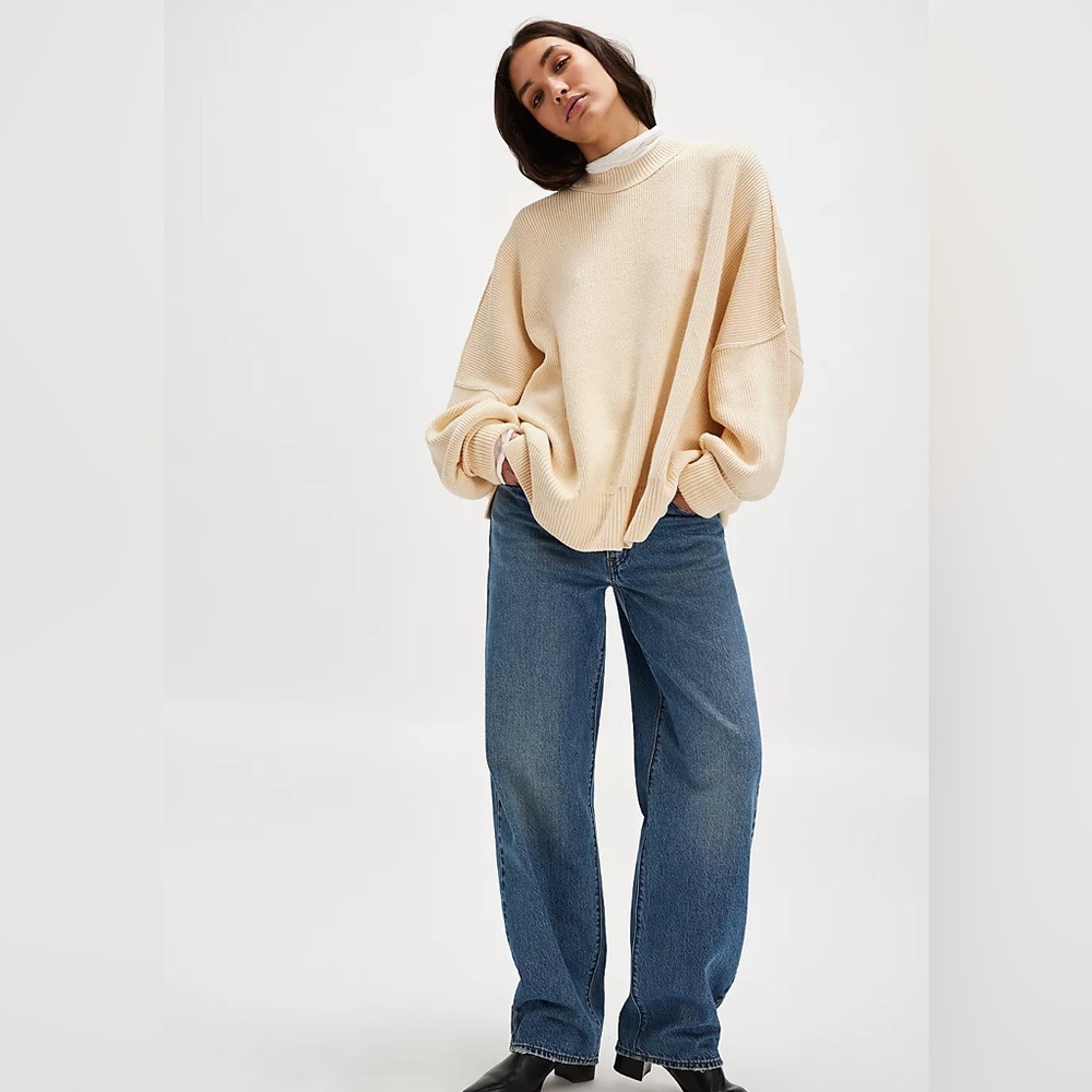 Free People Oversized Knit Pullover
